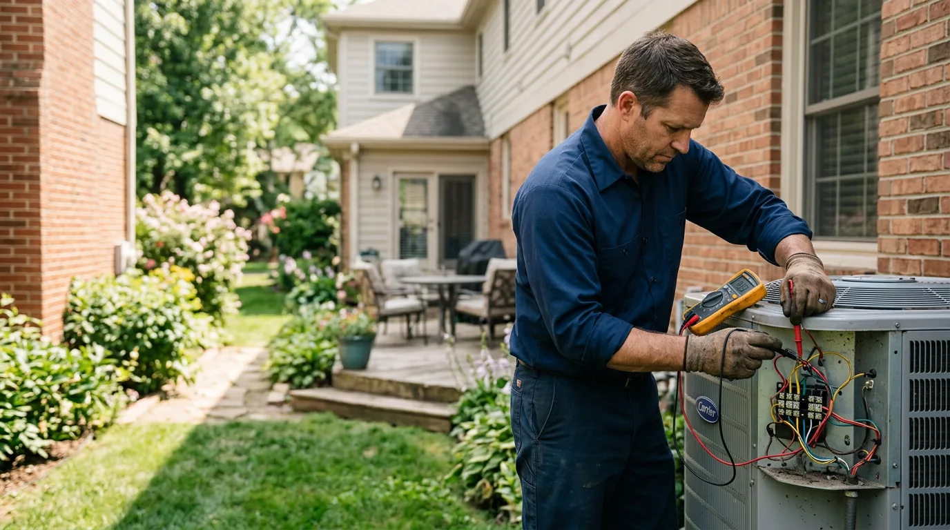 HVAC technician working near El Cajon, CA